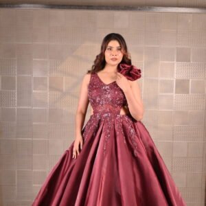 Mehroon Lehenga